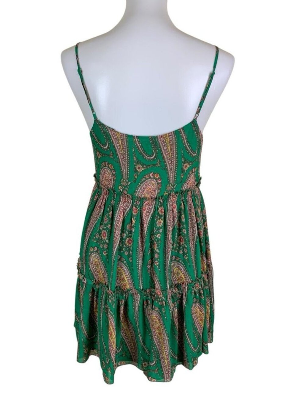 Green Boho Flowy Paisley